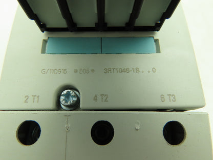 Siemens 3RT1046-1BB40 Sirius Motor Starter Contactor 120A 1000V 24VDC Coil
