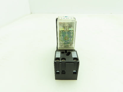 Telemecanique RXL2A12B2BD Ice Cube Relay and Socket 2 Pole 24VDC Lot of 2