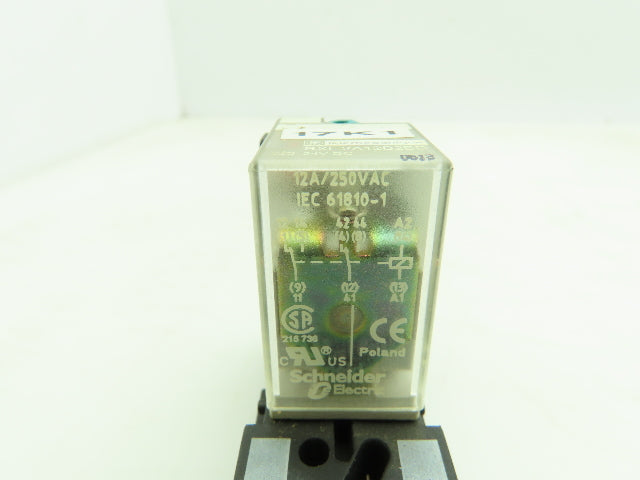 Telemecanique RXL2A12B2BD Ice Cube Relay and Socket 2 Pole 24VDC Lot of 2