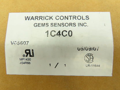 Warrick Controls 1C4C0 Control Relay 460V/150V 2NO