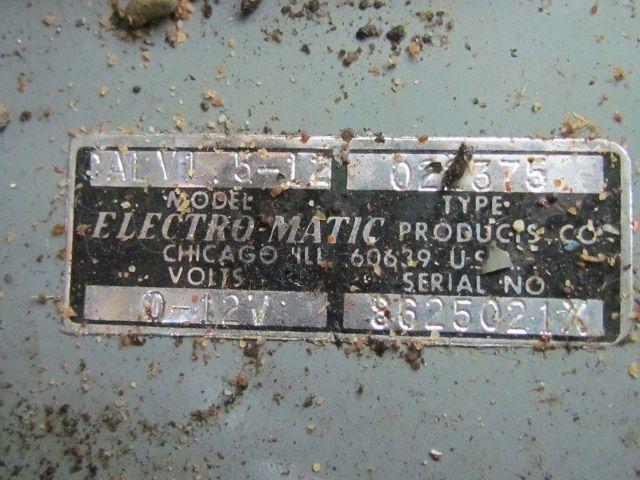 Electro-Matic CALV1-2084/12 P/N 022375 Magnetic Chuck Control 208/460 Volt 12VDC