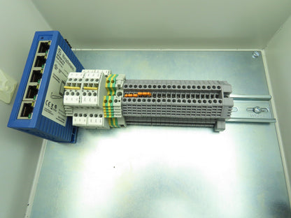 Hoffman A1412CHFL Electrical Enclosure 14x12x6" Terminal Blocks 7x5" Cutout