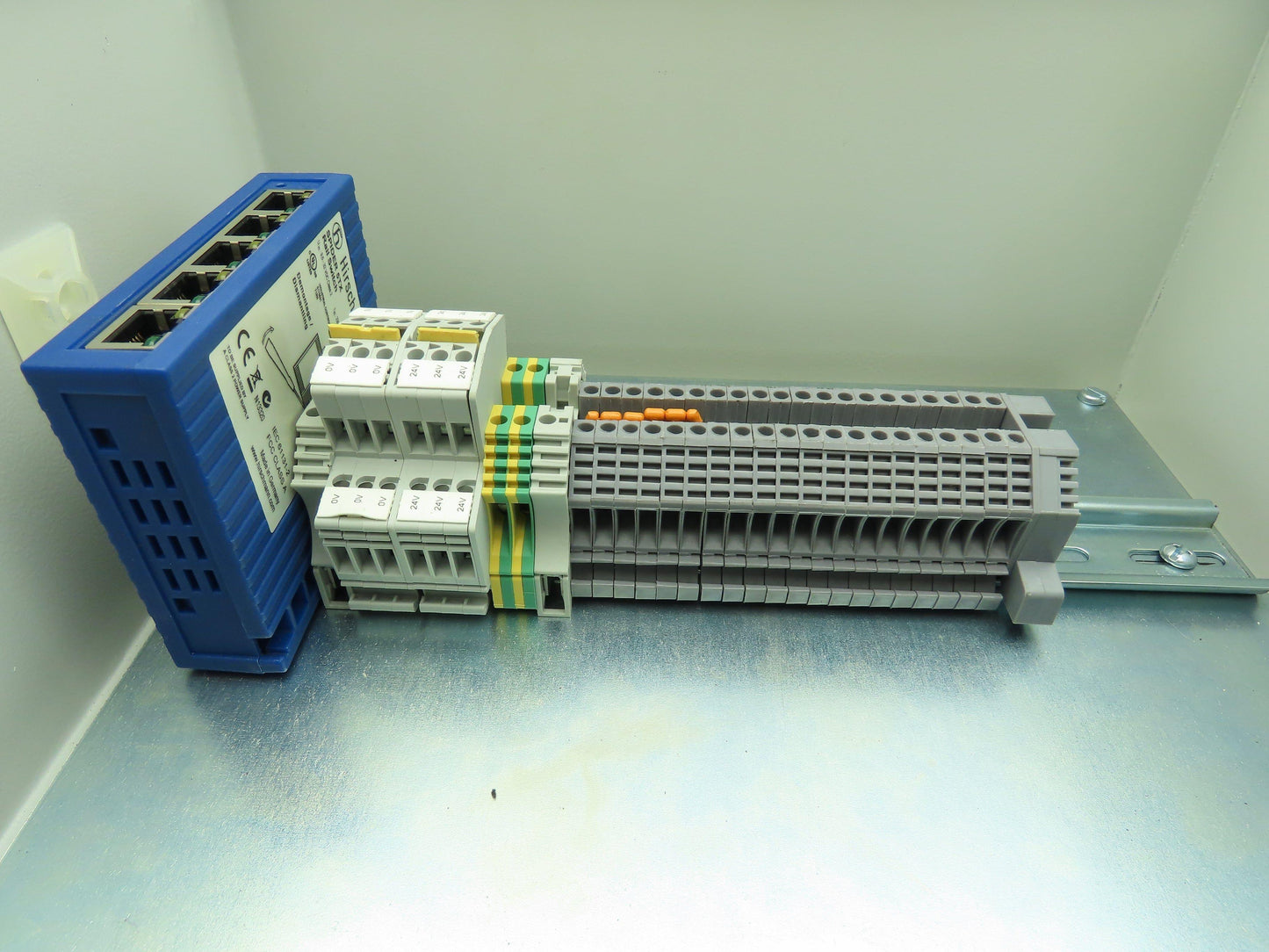 Hoffman A1412CHFL Electrical Enclosure 14x12x6" Terminal Blocks 7x5" Cutout