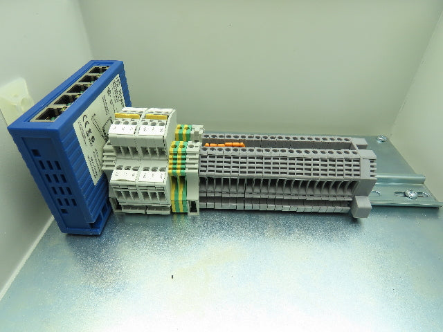 Hoffman A1412CHFL Electrical Enclosure 14x12x6" Terminal Blocks 7x5" Cutout