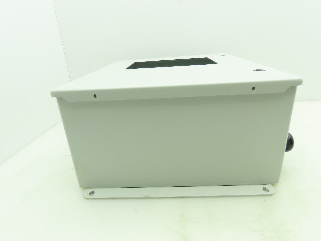 Hoffman A1412CHFL Electrical Enclosure 14x12x6" Terminal Blocks 7x5" Cutout