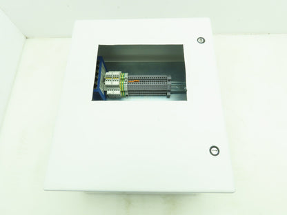 Hoffman A1412CHFL Electrical Enclosure 14x12x6" Terminal Blocks 7x5" Cutout