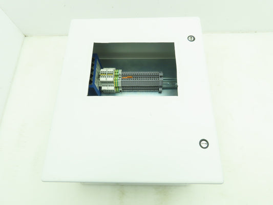 Hoffman A1412CHFL Electrical Enclosure 14x12x6" Terminal Blocks 7x5" Cutout