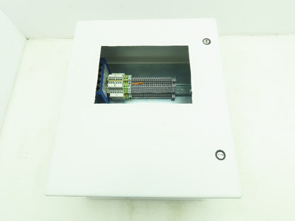 Hoffman A1412CHFL Electrical Enclosure 14x12x6" Terminal Blocks 7x5" Cutout