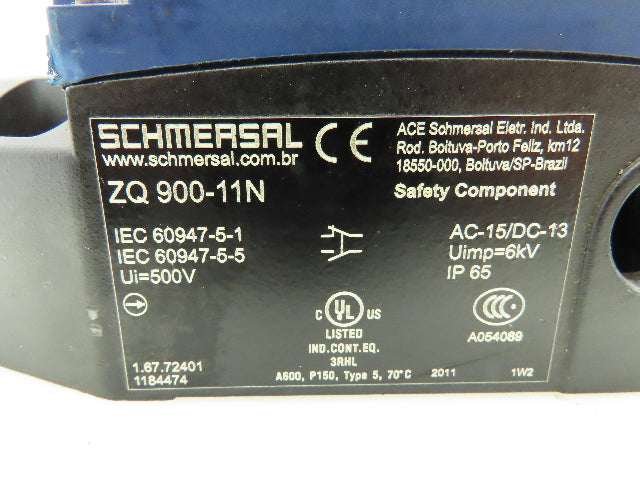 Schmersal ZQ900-11N Safety Rope Pull Cable Wire E-Stop Switch