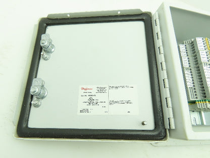 Hoffman A808CHFL Electrical Enclosure 8x8x4" Allen Bradley Terminal Blocks x20