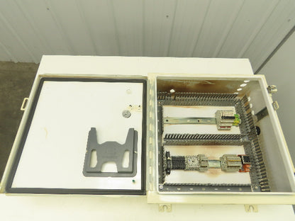 Hoffman A202008LP Electrical Enclosure Control Panel 20x20x8" Back Plate Extras