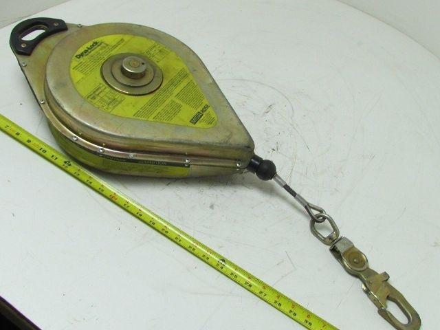 Dyna-Lock 506208 Self Retracting 95' Galv Wire Rope Lanyard 400lb WLL ...
