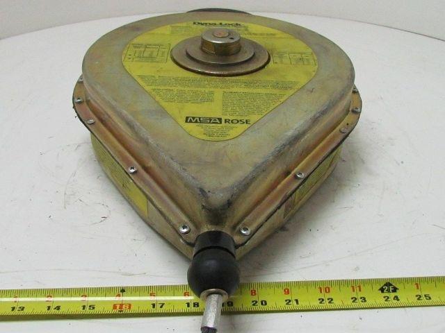 Dyna-Lock 506208 Self Retracting 95' Galv Wire Rope Lanyard 400lb WLL lifeline
