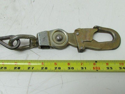 Dyna-Lock 506208 Self Retracting 95' Galv Wire Rope Lanyard 400lb WLL lifeline