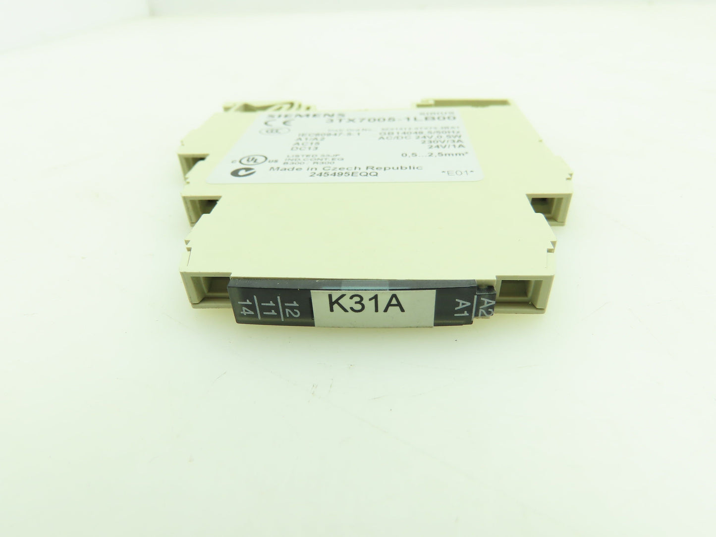 Siemens 3TX7005-1LB00 Sirius Interface Relay 24VDC Coil 230V 3A Rating