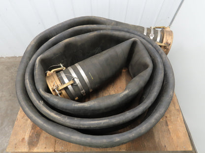 8"x 25' Rubber Nylon Suction Hose Female PT 80C Brass Camlock Coupling