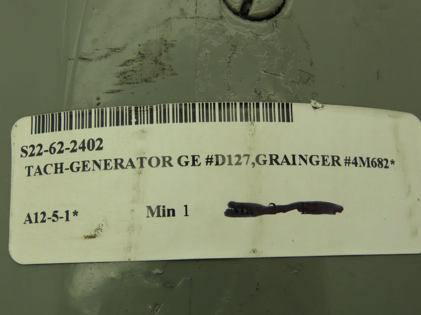 GE 4M682 D127 Tachometer Generator DC Motor 50V/1000 RPM NEMA 56 Foot Mt