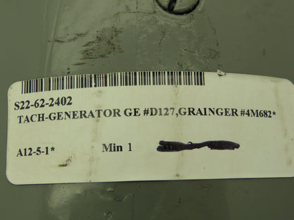GE 4M682 D127 Tachometer Generator DC Motor 50V/1000 RPM NEMA 56 Foot Mt