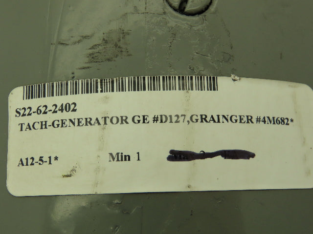 GE 4M682 D127 Tachometer Generator DC Motor 50V/1000 RPM NEMA 56 Foot Mt