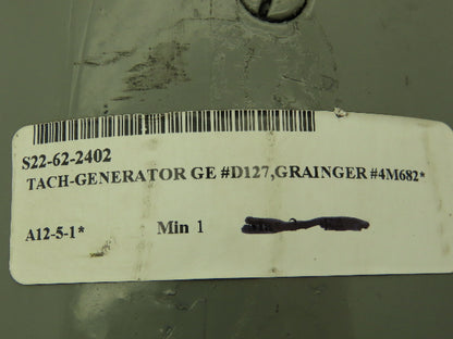 GE 4M682 D127 Tachometer Generator DC Motor 50V/1000 RPM NEMA 56 Foot Mt