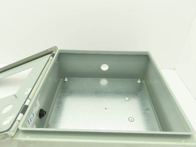 Hoffman CSD16166 Electrical Enclosure 16x16x6" Wall Mount Panelview 700 8.5x6"