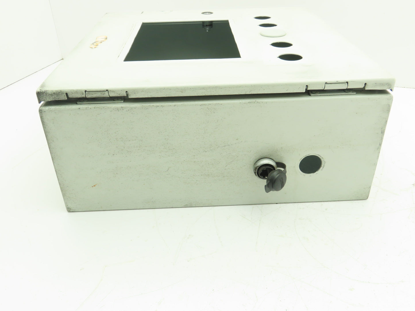 Hoffman CSD16166 Electrical Enclosure 16x16x6" Wall Mount Panelview 700 8.5x6"