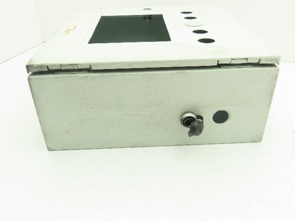 Hoffman CSD16166 Electrical Enclosure 16x16x6" Wall Mount Panelview 700 8.5x6"