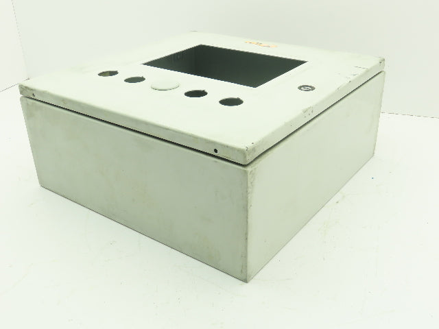 Hoffman CSD16166 Electrical Enclosure 16x16x6" Wall Mount Panelview 700 8.5x6"