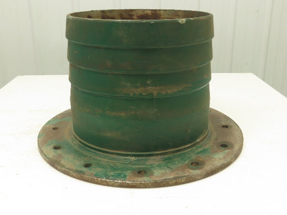 Steel Pipe Flanged Hose Barb Fitting Adapter 14" Hose ID 12-Bolt Flange