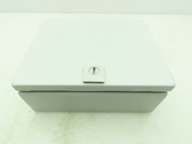 Rittal 8018097 Electrical Enclosure Carbon Steel 10x8x4" JIC Box Terminal Block