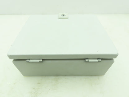 Rittal 8018097 Electrical Enclosure Carbon Steel 10x8x4" JIC Box Terminal Block