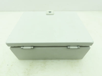 Rittal 8018097 Electrical Enclosure Carbon Steel 10x8x4" JIC Box Terminal Block