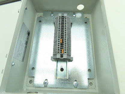 Rittal 8018097 Electrical Enclosure Carbon Steel 10x8x4" JIC Box Terminal Block
