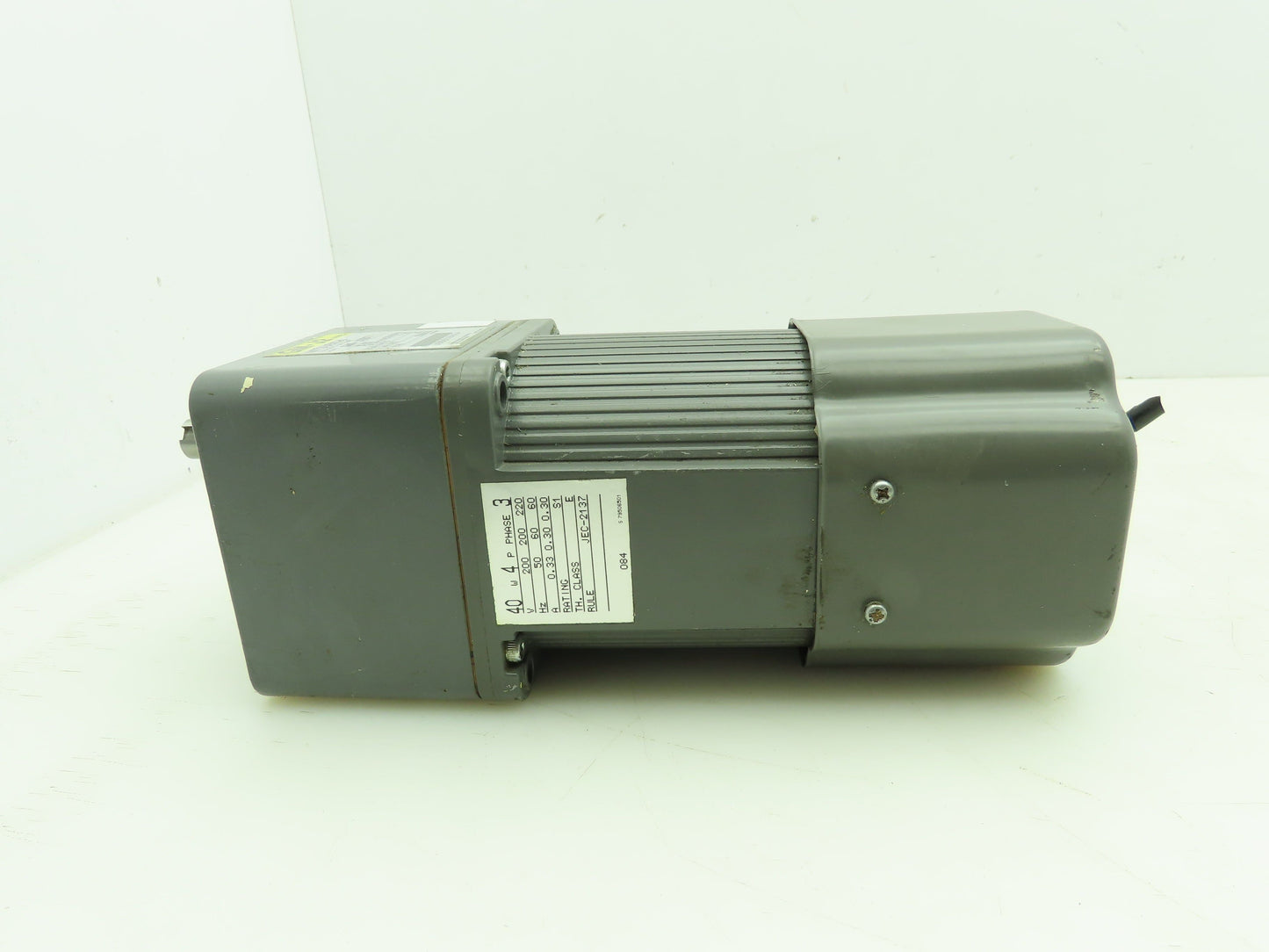 Mitsubishi GM-J2BT Geared Servo Brake Motor 1:20, 40W 4P 220V 3PH Parallel Shaft