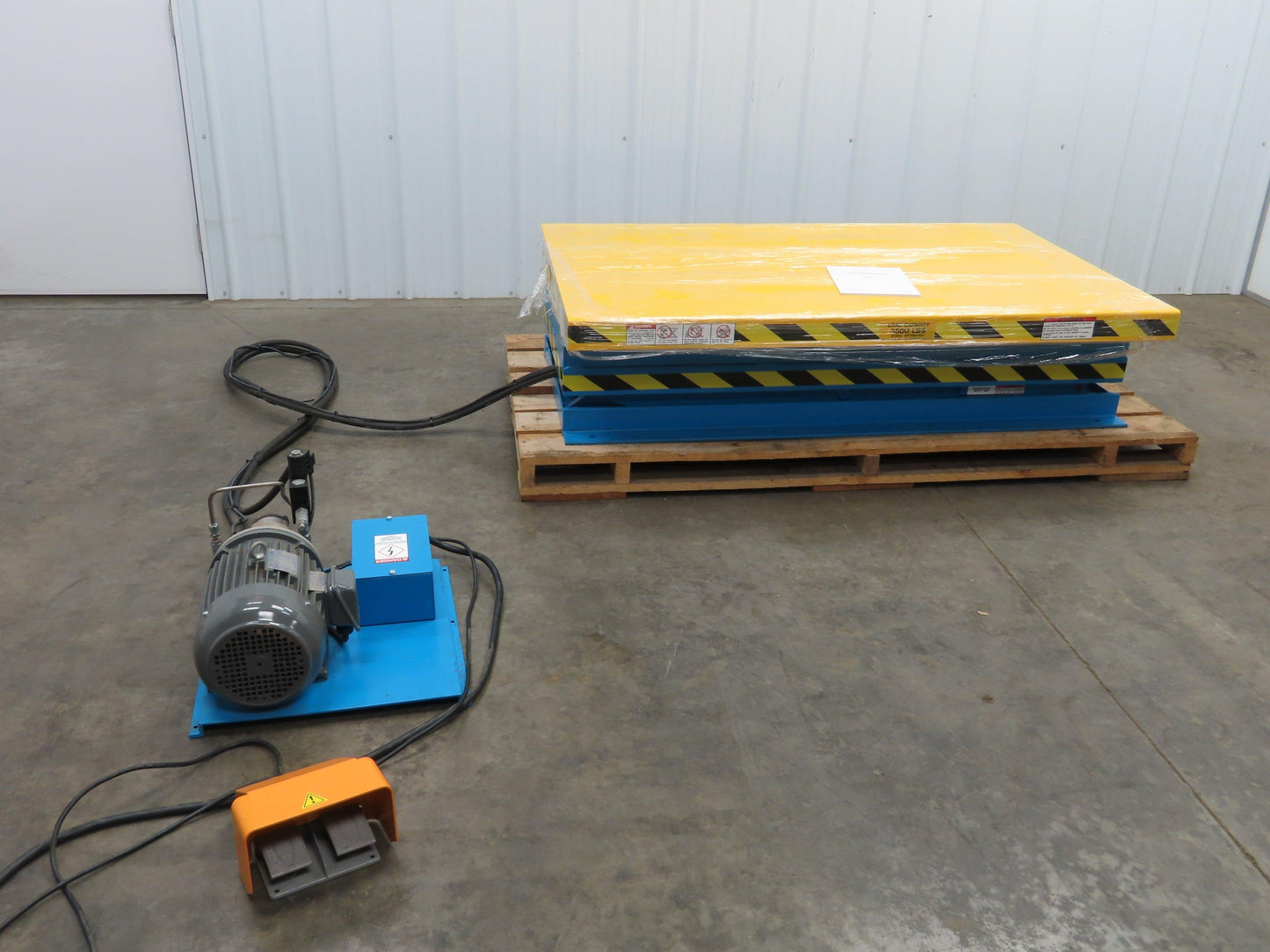 Max LPT-035-96XXH 3500LBS Hydraulic Lift Table Double Scissor 8' Travel 111" Max