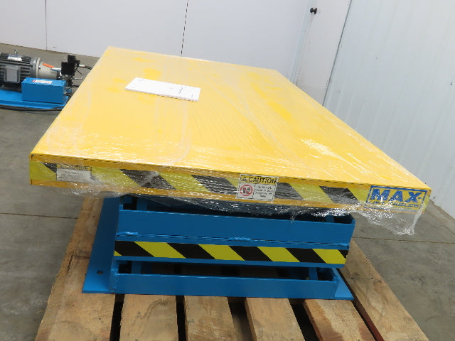 Max LPT-035-96XXH 3500LBS Hydraulic Lift Table Double Scissor 8' Travel 111" Max