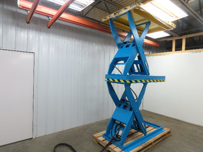 Max LPT-035-96XXH 3500LBS Hydraulic Lift Table Double Scissor 8' Travel 111" Max