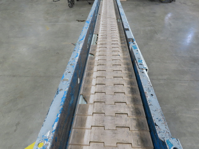 New London 7.5"x 7' 8" Plastic Chain Incline Conveyor .75Hp 460V 3PH End Drive