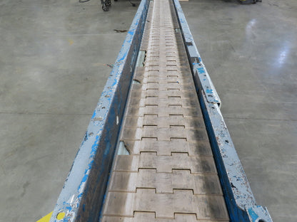 New London 7.5"x 7' 8" Plastic Chain Incline Conveyor .75Hp 460V 3PH End Drive