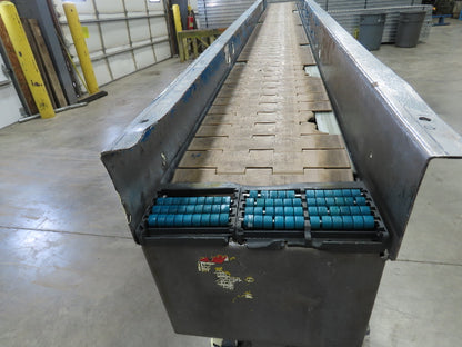 New London 7.5"x 7' 8" Plastic Chain Incline Conveyor .75Hp 460V 3PH End Drive