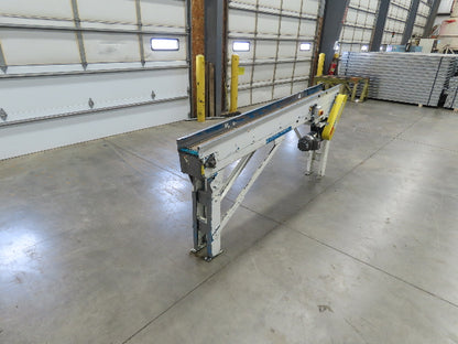 New London 7.5"x 7' 8" Plastic Chain Incline Conveyor .75Hp 460V 3PH End Drive