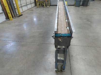 New London 7.5"x 7' 8" Plastic Chain Incline Conveyor .75Hp 460V 3PH End Drive