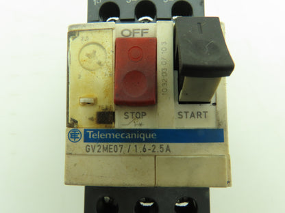 Telemecanique GV2ME07/1.6-2.5A Manual Motor Starter 1.6-2.5A 3Ph 480V Lot of 5