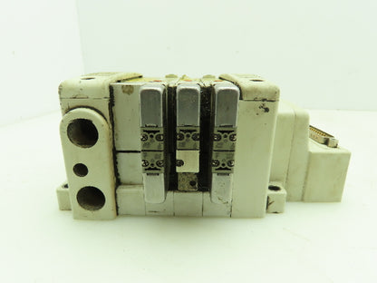 SMC VQC2100N-51 / VQC2300N-51 Pneumatic Solenoid Valve 4-Station Manifold Block
