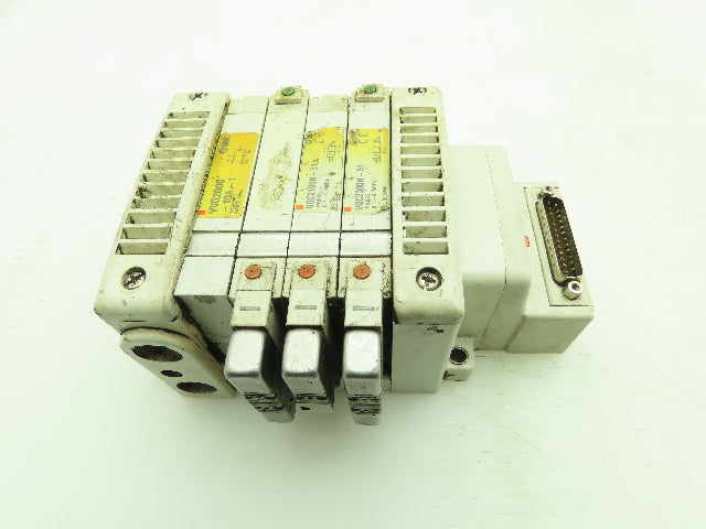 SMC VQC2100N-51 / VQC2300N-51 Pneumatic Solenoid Valve 4-Station Manifold Block