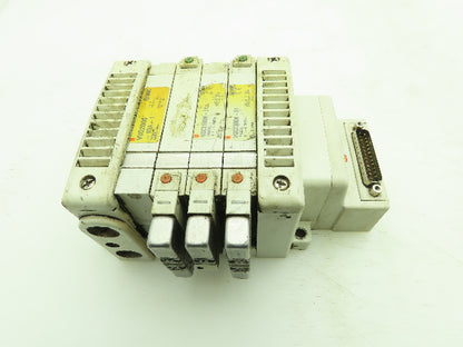 SMC VQC2100N-51 / VQC2300N-51 Pneumatic Solenoid Valve 4-Station Manifold Block