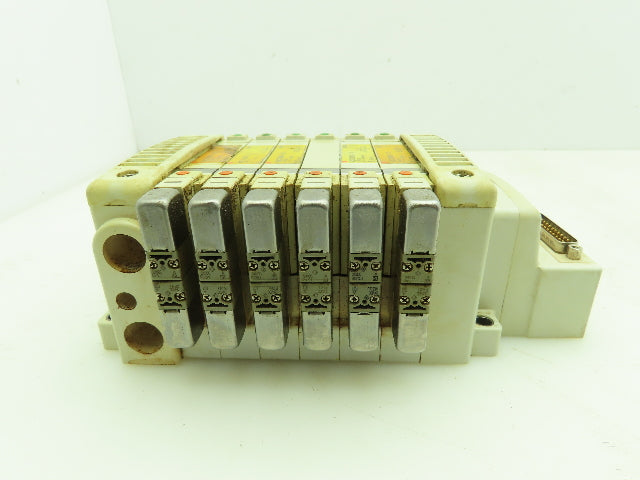 SMC VQC2200N-51 / VQC2300N-51 Pneumatic Solenoid Valve 6-Station Manifold 24VDC
