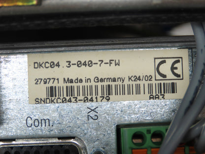 Rexroth Indramat DKC04.3-040-7-FW Servo Drive Amplifier 40A Eco Drive Enclosure