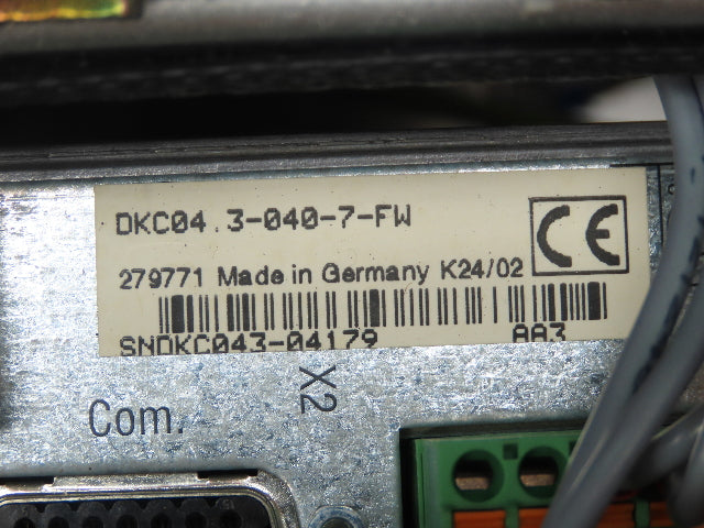 Rexroth Indramat DKC04.3-040-7-FW Servo Drive Amplifier 40A Eco Drive Enclosure