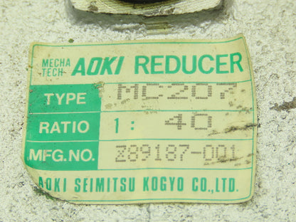 Aoki Seimitsu MC207 Speed Reducer Gearbox 40:1 Ratio 28mm LH Output
